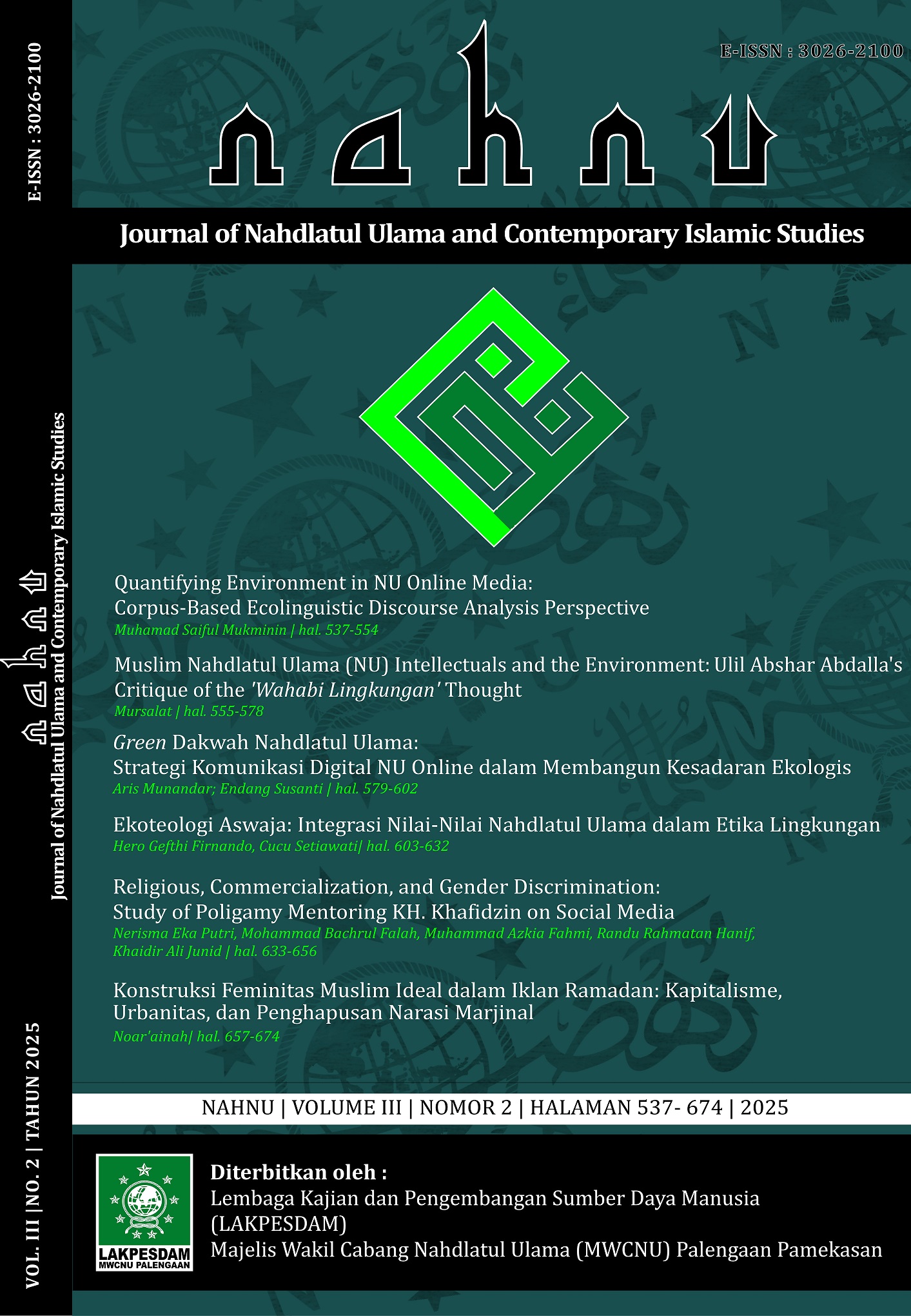 					View Vol. 3 No. 2 (2025): NAHNU
				